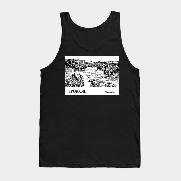 Spokane - Washington Tank Top by Lakeric